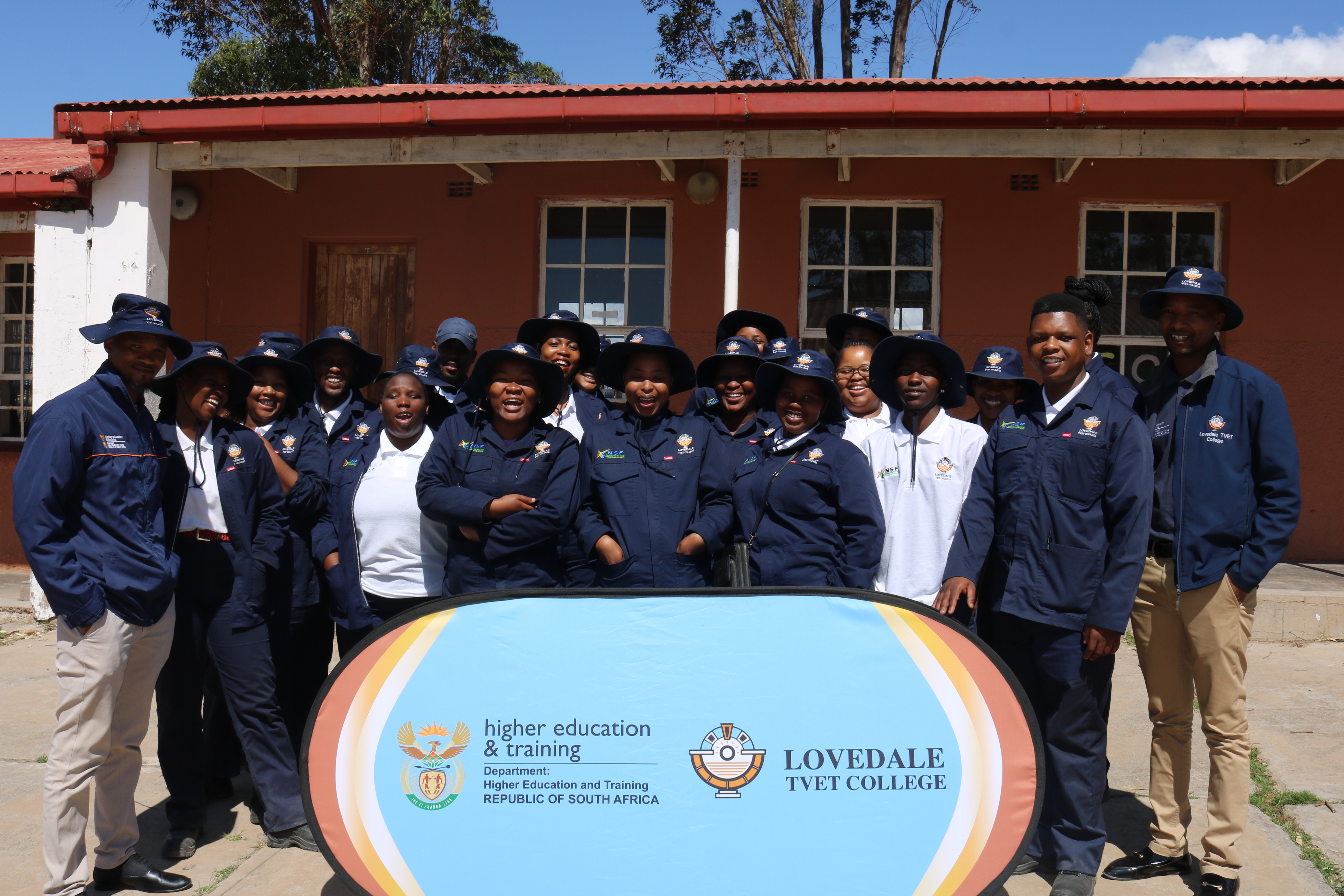 Above: PLU staff with Animal Production learnership students.