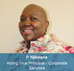 Acting Vice Principal: Corporate Services: Ms Njikelana